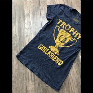 Local Celebrity Trophy Girlfriend Navy Tee Shirt